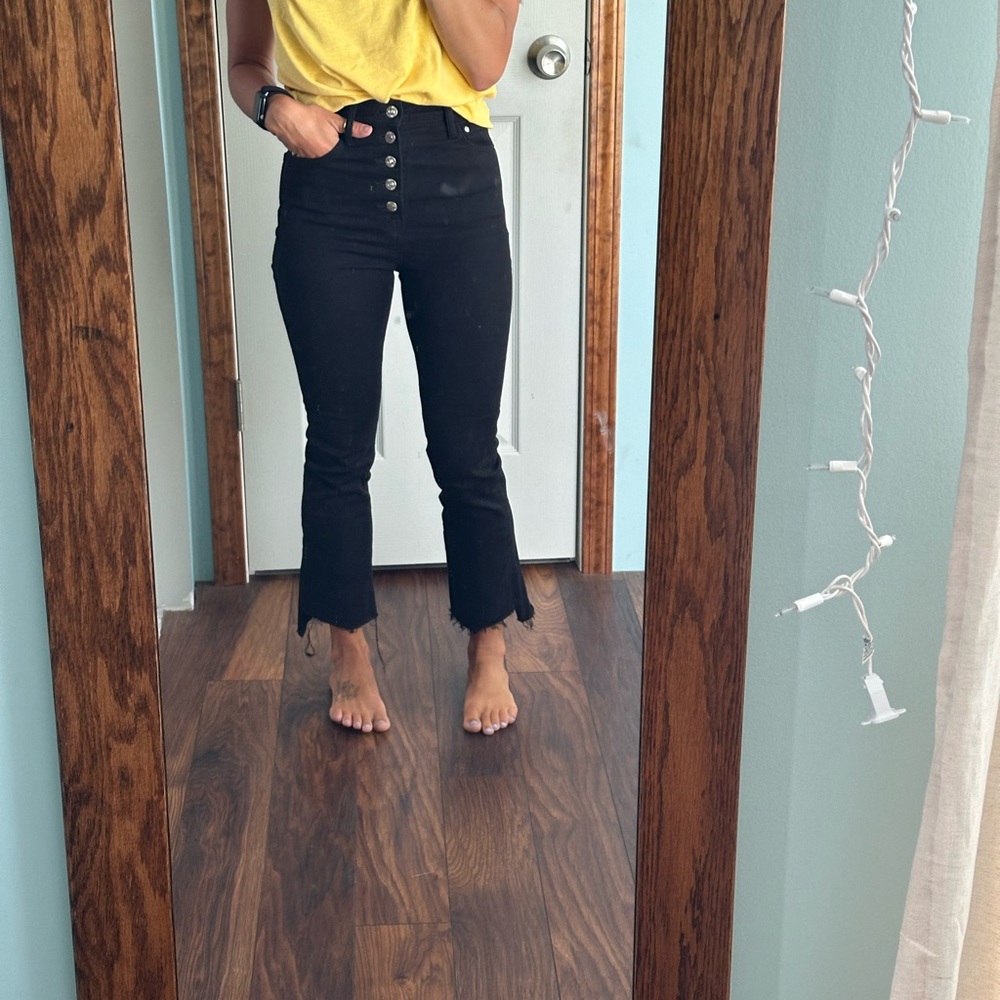 Mother Denim Insider Crop Step Fray - Picture 1 of 11